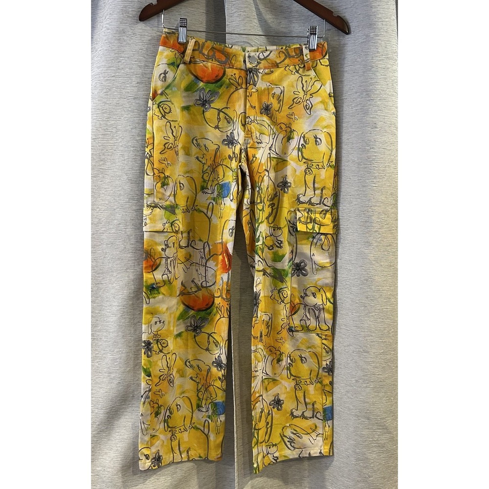 Collina Strada All Over Print‎ Dog Print Pants Size Small